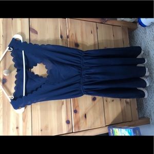COPY - Navy/cream dress